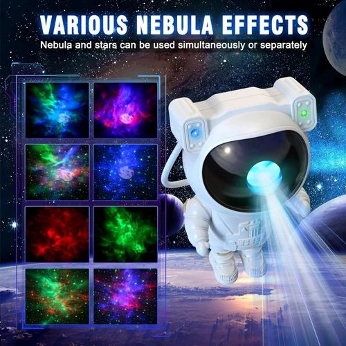 Astronaut Projector Lamp Galaxy Projection Led Night Light Cartoon Spaceman Table Lamp